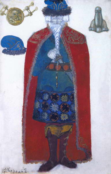 Рерих Н. К., Король Марк, эскиз костюма (для оперы Зимина, 1912, не поставлено)